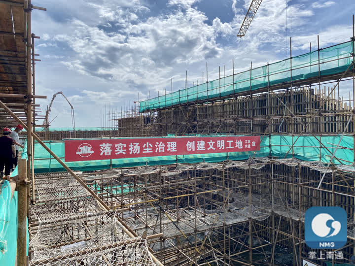 南通海港引河南閘站 主城區(qū)防汛排澇的“重器”進入設(shè)備安裝新階段